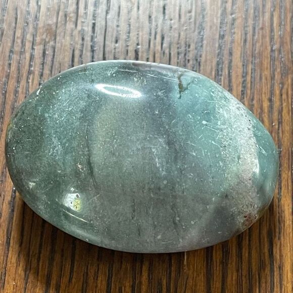 Ocean Jasper palm stone moss agate agatized crystal colorful teal green white ye - Picture 2 of 5